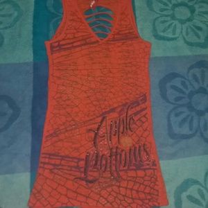 Orange apple bottom shirt